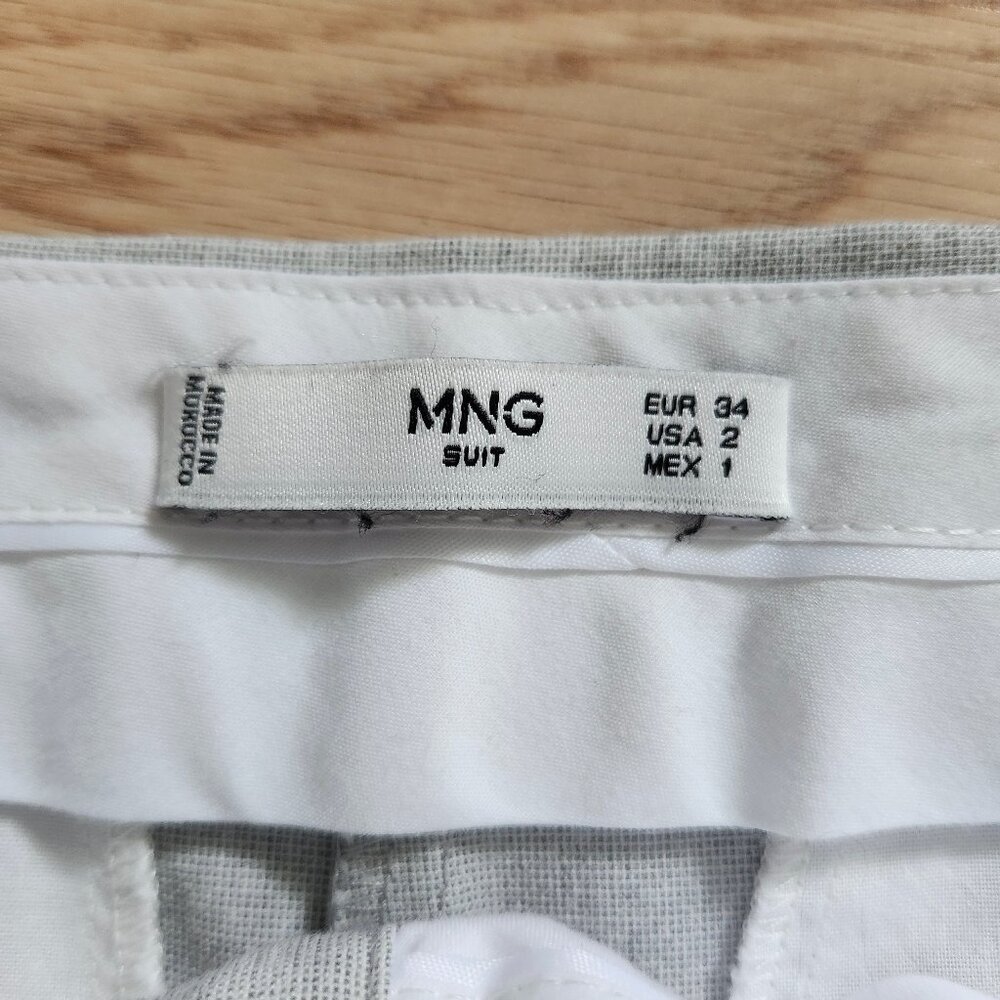 MANGO tailored contrast pants in gray - Picture 6 of 6